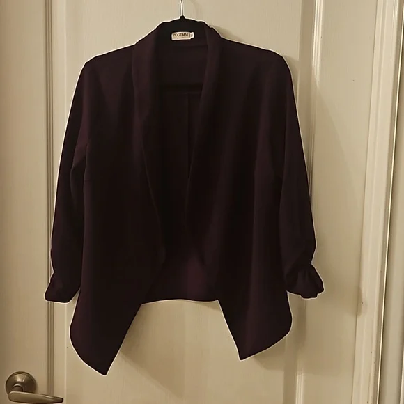 POGTMM Plum Purple Blazer Women's Size Medium - Picture 2 of 4